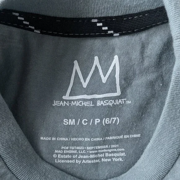 Jean-Michel Basquiat Dinosaur Crown Boys Long-sleeve T-Shirt - Picture 4 of 6